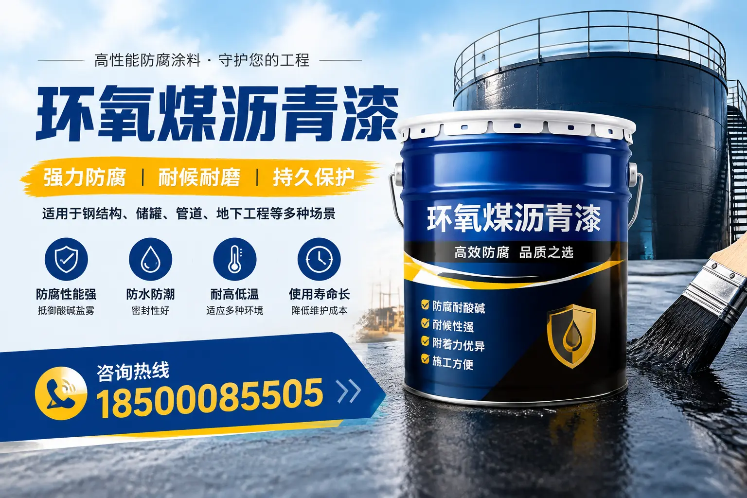 环氧煤沥青漆在工业中的应用，围场企业的选择